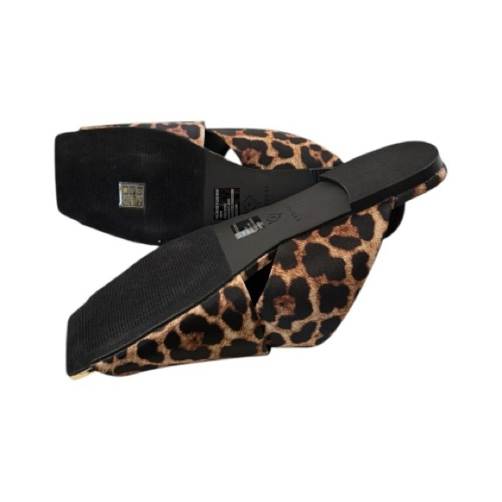 Katy Perry Leopard Print Satin Slide Sandals · Size 10 - Picture 5 of 6